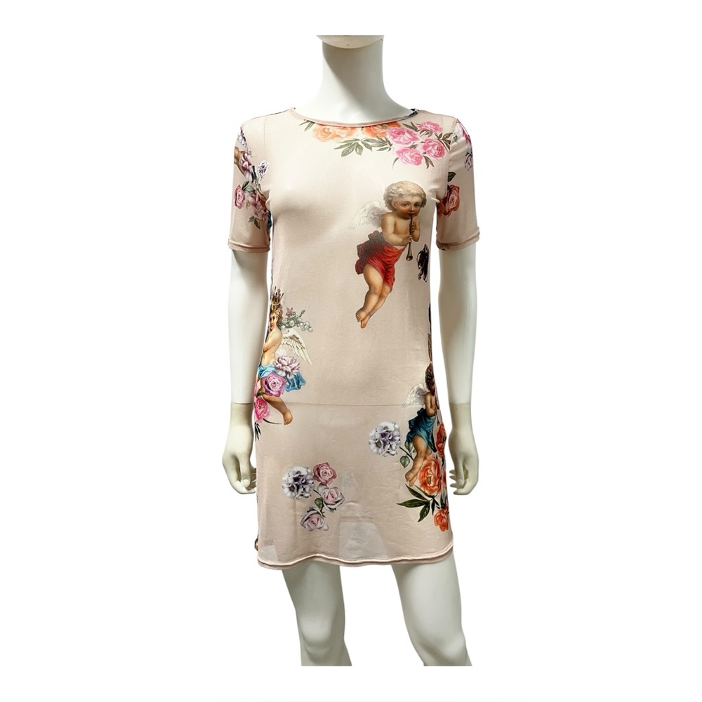 Boohoo Cherub and Floral Print Mini Dress